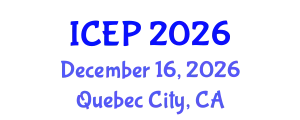 International Conference on Environment Protection (ICEP) December 16, 2026 - Quebec City, Canada