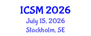 International Conference on Sleep Medicine (ICSM) July 15, 2026 - Stockholm, Sweden
