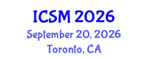 International Conference on Sleep Medicine (ICSM) September 20, 2026 - Toronto, Canada