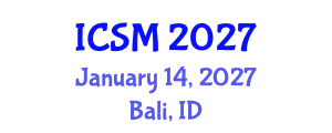 International Conference on Sleep Medicine (ICSM) January 14, 2027 - Bali, Indonesia
