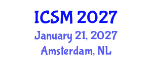 International Conference on Sleep Medicine (ICSM) January 21, 2027 - Amsterdam, Netherlands