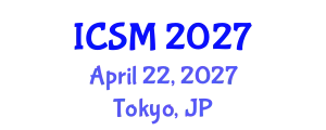 International Conference on Sleep Medicine (ICSM) April 22, 2027 - Tokyo, Japan