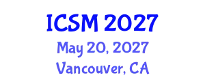 International Conference on Sleep Medicine (ICSM) May 20, 2027 - Vancouver, Canada