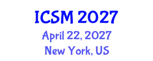 International Conference on Sleep Medicine (ICSM) April 22, 2027 - New York, United States