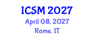 International Conference on Strategic Marketing (ICSM) April 08, 2027 - Rome, Italy