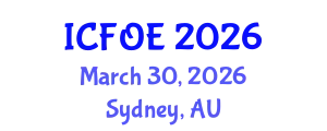 International Conference on Future of Education (ICFOE) March 30, 2026 - Sydney, Australia