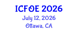 International Conference on Future of Education (ICFOE) July 12, 2026 - Ottawa, Canada