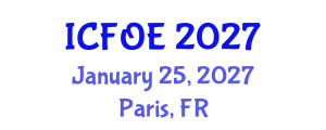 International Conference on Future of Education (ICFOE) January 25, 2027 - Paris, France