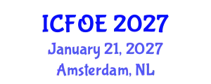 International Conference on Future of Education (ICFOE) January 21, 2027 - Amsterdam, Netherlands
