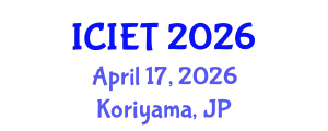 International Conference on Information and Education Technology April 17, 2026 - Koriyama, Japan