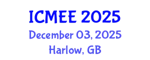 International Conference on Mechatronics and Electrical Engineering December 03, 2025 - Harlow, United Kingdom