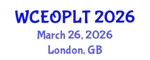 World Congress and Expo on Optics, Photonics and Laser Technology March 26, 2026 - London, United Kingdom