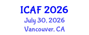 International Conference on Accounting and Finance July 30, 2026 - Vancouver, Canada