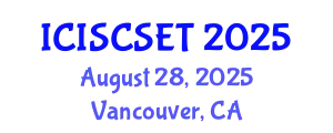 International Conference on Intelligent Systems and Computational Strategies in Engineering and Technology August 28, 2025 - Vancouver, Canada