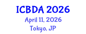 International Conference on Big Data Analytics April 11, 2026 - Tokyo, Japan