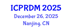 International Conference on Pattern Recognition and Data Mining December 26, 2025 - Nanjing, China