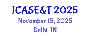 International Conference on Advances in Science, Engineering & Technology November 15, 2025 - Delhi, India