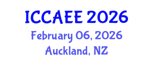 International Conference on Civil, Architectural and Environmental Engineering February 06, 2026 - Auckland, New Zealand