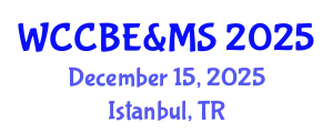 World Congress on Chemical, Biological, Environmental & Medical Sciences December 15, 2025 - Istanbul, Turkey