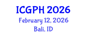 International Conference on Global Public Health February 12, 2026 - Bali, Indonesia