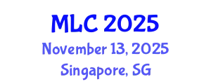 Machine Learning Conference November 13, 2025 - Singapore, Singapore