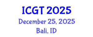 International Conference on Green Technologies December 25, 2025 - Bali, Indonesia