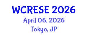 World Conference on Renewable Energy and Sustainable Energy April 06, 2026 - Tokyo, Japan