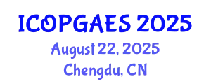 International Conference on Power, Grid and Energy Storage August 22, 2025 - Chengdu, China