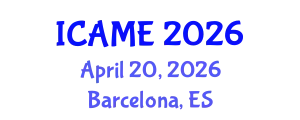 International Conference on Automation and Mechatronics Engineering April 20, 2026 - Barcelona, Spain