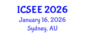 International Conference on Sustainable Energy Engineering January 16, 2026 - Sydney, Australia