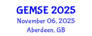Global Event on Materials Science and Engineering November 06, 2025 - Aberdeen, United Kingdom