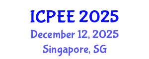 International Conference on Power and Electrical Engineering (ICPEE) December 12, 2025 - Singapore, Singapore