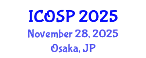 International Conference on Signal Processing (ICOSP) November 28, 2025 - Osaka, Japan