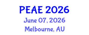 International Conference on Power and Automation Engineering (PEAE) June 07, 2026 - Melbourne, Australia