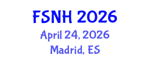 International Conference Food Science & Nutrition Health (FSNH) April 24, 2026 - Madrid, Spain
