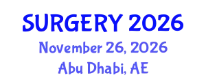 International Conference on Surgery and Anesthesia (SURGERY) November 26, 2026 - Abu Dhabi, United Arab Emirates