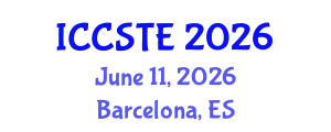 International Conference on Civil, Structural and Transportation Engineering (ICCSTE) June 11, 2026 - Barcelona, Spain
