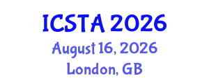 International Conference on Statistics: Theory and Applications (ICSTA) August 16, 2026 - London, United Kingdom