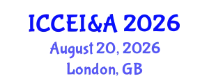 International Conference on Civil Engineering: Innovations & Advancements August 20, 2026 - London, United Kingdom