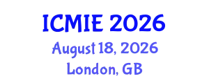 International Conference on Mechanics and Industrial Engineering August 18, 2026 - London, United Kingdom