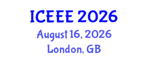 International Conference on Electrical Engineering and Electronics August 16, 2026 - London, United Kingdom