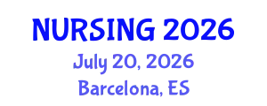 International Conference on Nursing & Healthcare (NURSING) July 20, 2026 - Barcelona, Spain