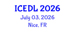 International Conference on Education and Distance Learning (ICEDL) July 03, 2026 - Nice, France