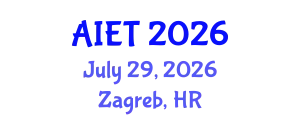 International Conference on Artificial Intelligence in Education Technology (AIET) July 29, 2026 - Zagreb, Croatia