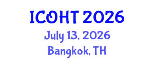 International Conference on Tourism and Hospitality Management (ICOHT) July 13, 2026 - Bangkok, Thailand