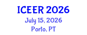 International Conference on Energy and Environment Research (ICEER) July 15, 2026 - Porto, Portugal