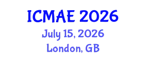 International Conference on Mechanical and Aerospace Engineering (ICMAE) July 15, 2026 - London, United Kingdom