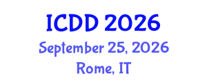 International Conference on Drug Discovery (ICDD) September 25, 2026 - Rome, Italy