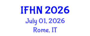Innovations in Food Science and Human Nutrition (IFHN) July 01, 2026 - Rome, Italy