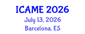 International Conference on Automation and Mechatronics Engineering (ICAME) July 13, 2026 - Barcelona, Spain
